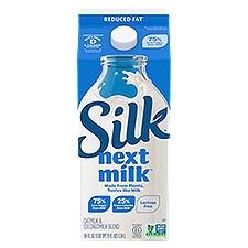 Silk Next Milk 2% Reduced Fat Oatmilk & Plant-Based Blend, 59 fl oz, 59 Fluid ounce