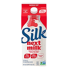 Silk Next Milk Whole Fat, Oatmilk & Plant-Based Blend, 59 Fluid ounce