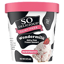 So Delicious Dairy Free Wondermilk Strawberry, Frozen Dessert, 1 Pint