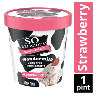 So Delicious Dairy Free Strawberry Wondermilk Frozen Dessert, 1 Pint