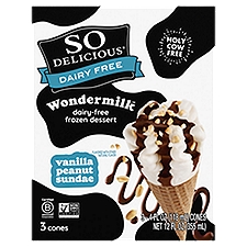 So Delicious Dairy Free Wondermilk Vanilla Peanut Sundae Dairy-Free Frozen Dessert, 4 fl oz, 3 count