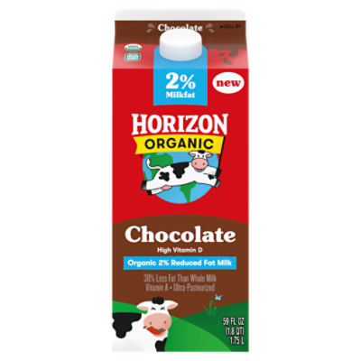 Horizon Organic 2% Milkfat Chocolate Milk, 59 fl oz