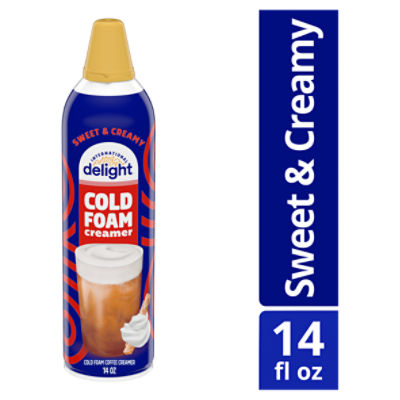International Delight Cold Foam Coffee Creamer, Sweet & Creamy, 14 ounce Can, 14 Ounce