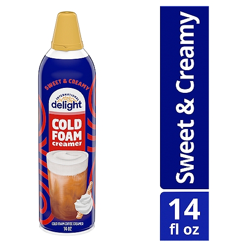 International Delight Cold Foam Coffee Creamer, Sweet & Creamy, 14 ounce Can