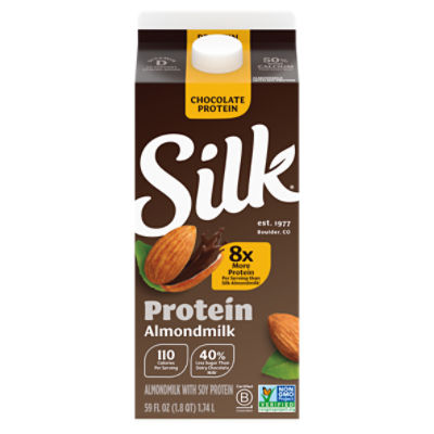 Silk Protein Almond Chocolate Milk, 59 fl oz