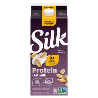 Silk Protein Oat Milk, 59 fl oz ShopRite