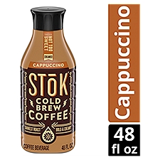 SToK Cold Brew Coffee, Cappuccino, 48 FL ounce Bottle, 48 Fluid ounce