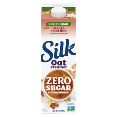 Silk Vanilla Cinnamon Zero Sugar Oat Creamer, 32 fl oz