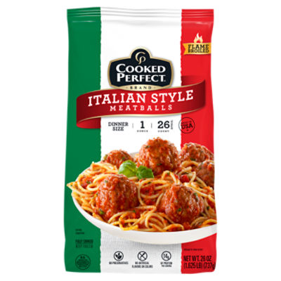 Style oz Cooked Perfect 26 Italian Dinner Size, Meatballs