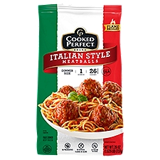 Cooked Perfect Italian Style Meatballs Dinner Size, 26 oz