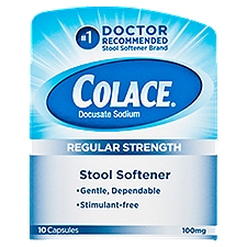 Colace Stool Softener Capsules, 10 Each