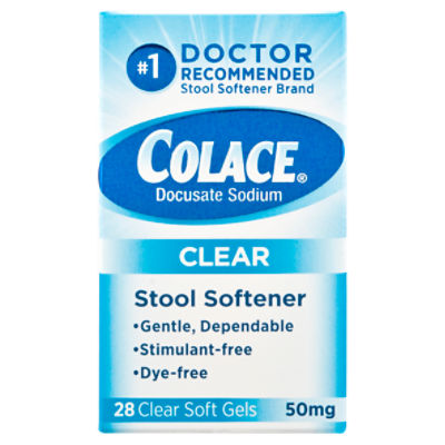 Colace Clear 50mg Soft Gels 28ct