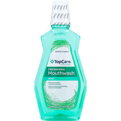 TopCare Mouthwash & Gargle - Mint, 33.81 fl oz