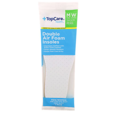 Top Care Air Foam Insoles - Double Thick, 1 each