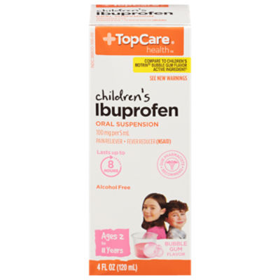 TopCare Children's Ibuprofen Oral Suspension - Bubble Gum, 4 fl oz, 4 Fluid ounce