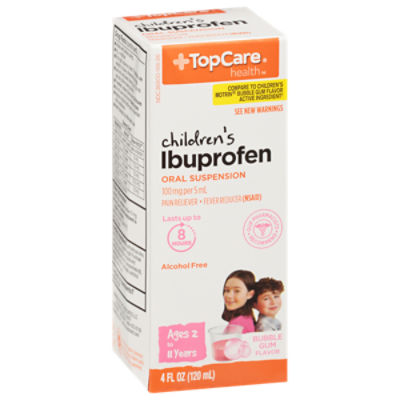 TopCare Children's Ibuprofen Oral Suspension - Bubble Gum, 4 fl oz