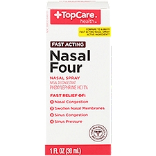 Top Care Four way - Fast Acting Nasal Spray, 1 oz, 1 Ounce