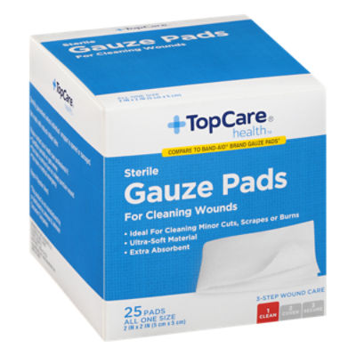 TopCare Gauze Pads - Sterile, 25 each