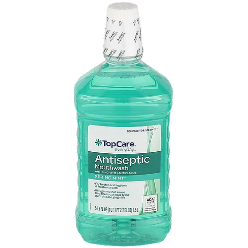 Top Care Antiseptic Mouth Rinse - Spring Mint, 50.7 fl oz