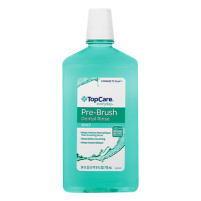 Top Care Anti-Plaque Dental Rinse - Mint Flavor, 24 fl oz