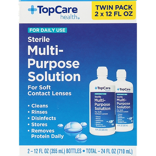 Top Care Soft Contact Lens Solution, 24 fl oz