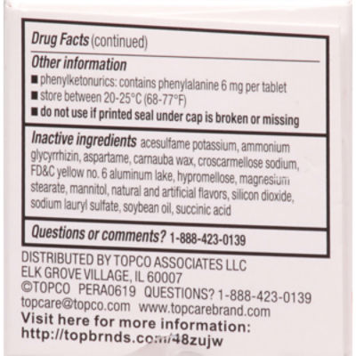 TopCare JR Strength Orange Flavor Chewable Ibuprofen Tabs, 24 each