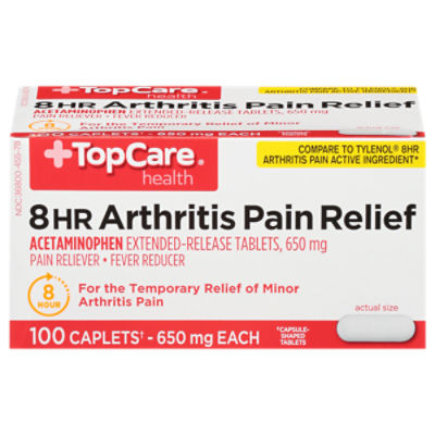 TopCare Acetaminophen Arthritis Pain Relief 650mg Caplet, 100 each