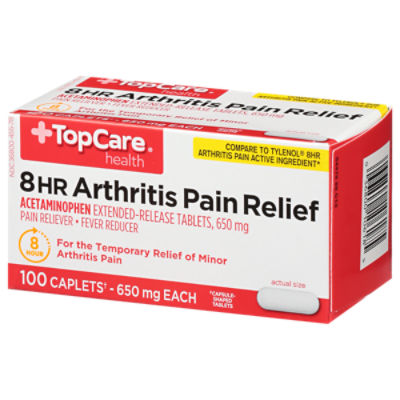 TopCare Acetaminophen Arthritis Pain Relief 650mg Caplet, 100 each