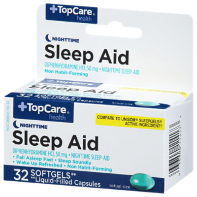 TopCare Sleep Aid Liquid Caplets, 32 each