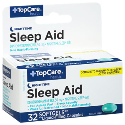 TopCare Sleep Aid Liquid Caplets, 32 each