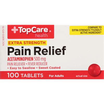 Top Care Extra Strength Acetaminophen - 500mg, 100 each