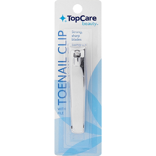 Top Care Toenail Clip With File, 1 each