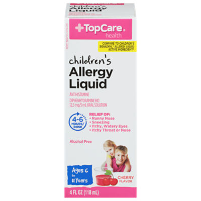 TopCare Children's Allergy Medicine - Cherry, 4 fl oz, 4 Fluid ounce