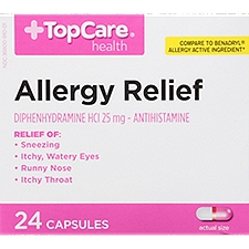 Top Care Complete Allergy Medicine Capsules, 24 each