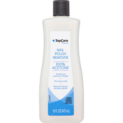 TopCare 100% Acetone Polish Remover, 16 fl oz, 16 Fluid ounce