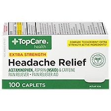 Top Care Extra Strength Headache Relief, 100 Each