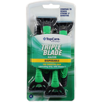 Top Care Disposable Razors - SP3, 4 each