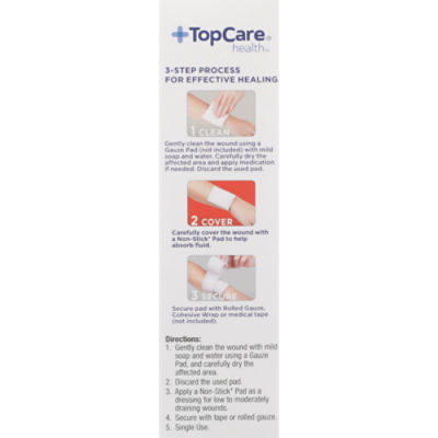 TopCare Non-Stick Pads - Triple Layer All One Size, 10 each