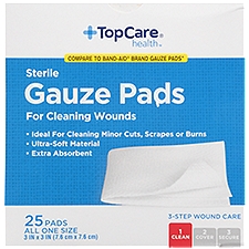 Top Care Sterile Pads, 25 each, 25 Each