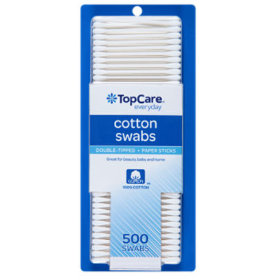 TopCare Cotton Swabs, 500 each