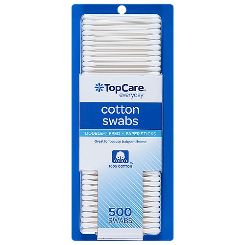 Top Care Cotton Swabs, 500 count