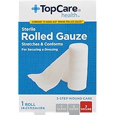 Top Care Sterile Rolled Gauze, 2.5 yard