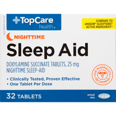 TopCare Doxylamine Sleep Aid Tablets, 32 each