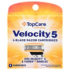 Top Care Velocity 5 Blade Razor Cartridges        , 4 each, 4 Each