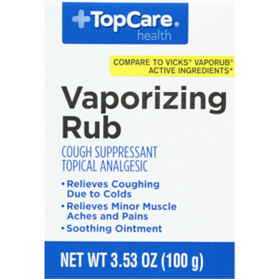 VICKS VapoRub Cough Suppressant Topical Analgesic Ointment, 3.53 oz -  Fairway