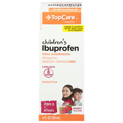 Top Care Ibuprofen Oral Suspension - Children's Berry, 4 fl oz