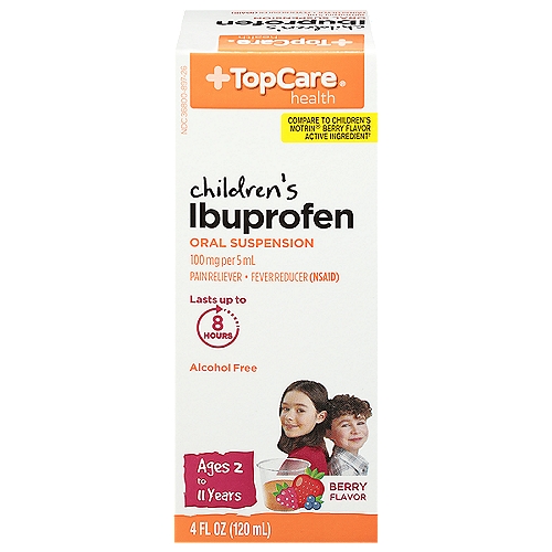 Top Care Ibuprofen Oral Suspension - Children's Berry, 4 fl oz