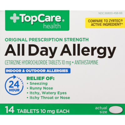 Top Care Allergy -All Day 24 Hour Tablets, 14 each, 14 Each