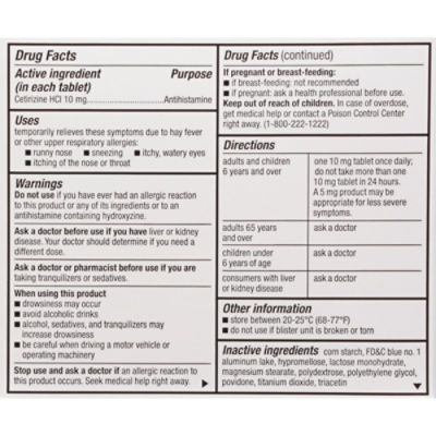 TopCare Allergy -All Day 24 Hour Cetirizine Tablets, 14 each
