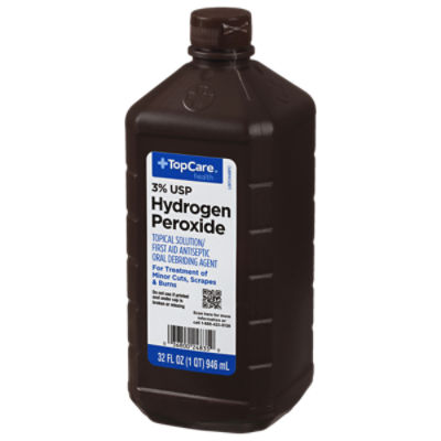 TopCare Hydrogen Peroxide Solution, 32 fl oz